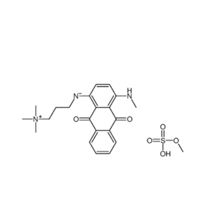 3-[[9,10-二氢-4-甲氨基-9,10-二氧-1-蒽基]氨基]-N,N,N-三甲基-1-丙铵硫酸甲酯,3-[[9,10-dihydro-4-(methylamino)-9,10-dioxo-1-anthryl]aminopropyl]trimethylammonium methyl sulphate
