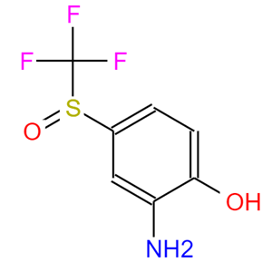2-氨基-4-三氟甲亚砜基苯酚,2-Amino-4-trifluoromethanesulfinyl-phenol