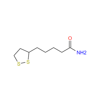 DL-硫辛酰胺,DL-5-(1,2-Dithiolan-3-yl)valeramide