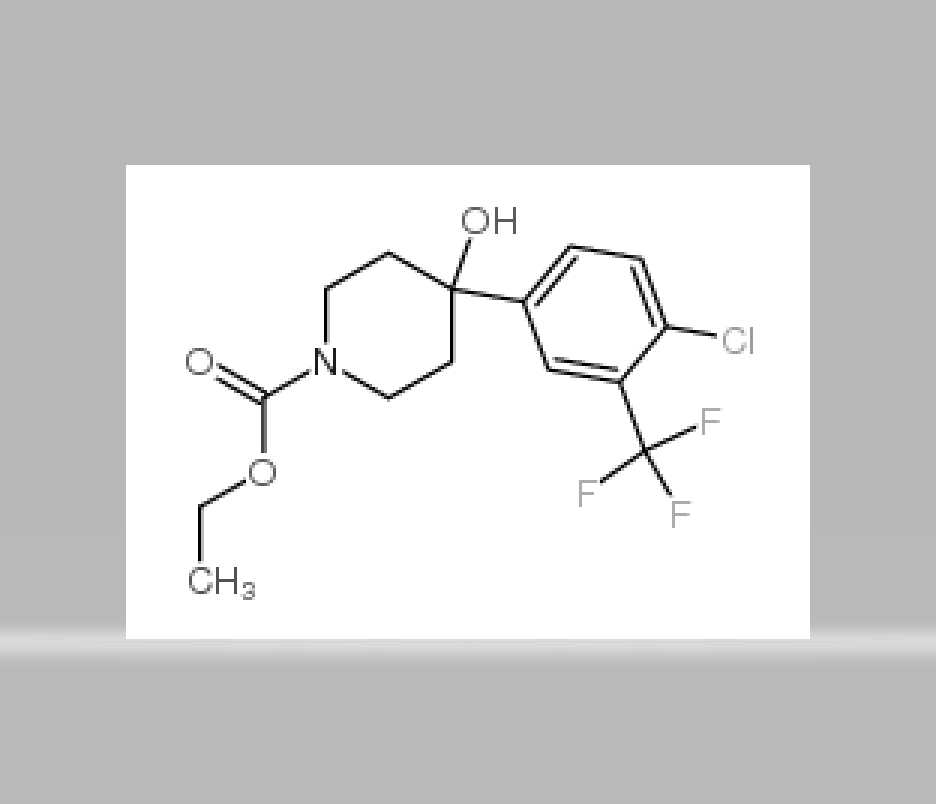 4-(4-氯-3-三氟甲基苯基)-4-羟基哌啶-1-甲酸乙酯,Ethyl 4-(4-chloro-3-(trifluoromethyl)phenyl)-4-hydroxypiperidine-1-carboxylate