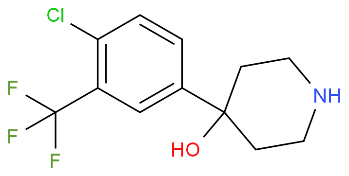 4-[4-氯-3-(三氟甲基)苯基]-4-哌啶醇,4-[4-Chloro-3-(trifluoromethyl)phenyl]-4-piperidinol