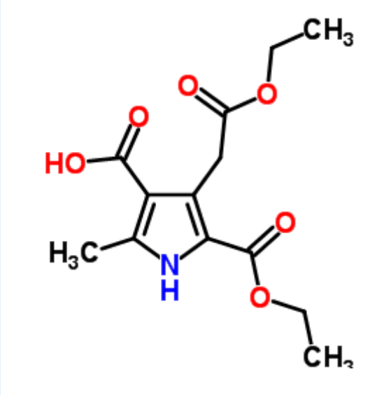 5-(Ethoxycarbonyl)-4-(2-ethoxy-2-oxoethyl)-2-methyl-1H-pyrrole-3-carboxylic acid,5-(Ethoxycarbonyl)-4-(2-ethoxy-2-oxoethyl)-2-methyl-1H-pyrrole-3-carboxylic acid