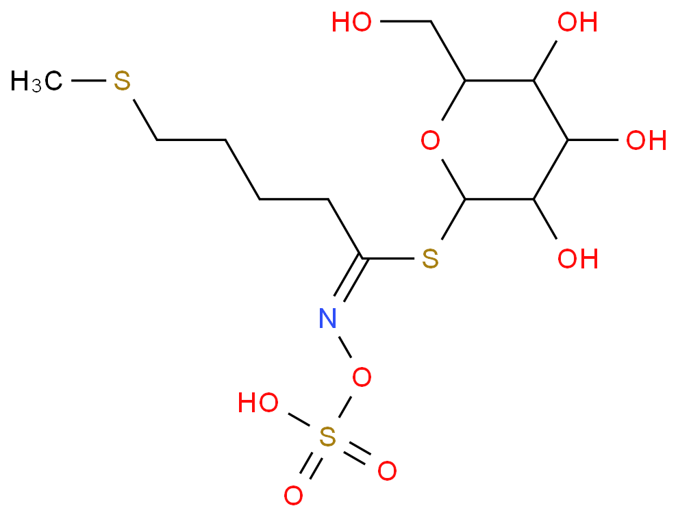 芝麻菜苷,1-thio-beta-D-glucopyranose 1-[5-(methylthio)-N-(sulphooxy)valerimidate]