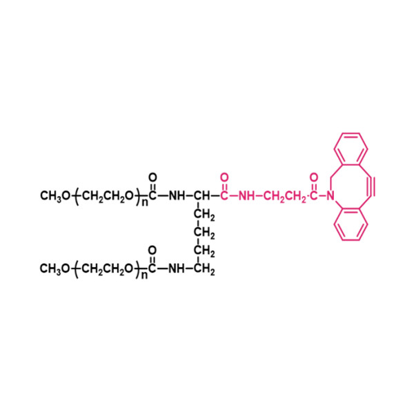 两臂聚乙二醇二苯并环辛炔(LYS01),[2-arm PEG-DBCO(LYS01)] 2-arm Methoxypoly(ethylene glycol) dibenzocyclooctynes(LYS01)