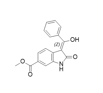 尼达尼布杂质06,methyl(Z)-3-(hydroxy(phenyl)methylene)-2-oxoindoline-6-carboxylate