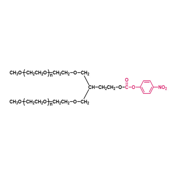 两臂聚乙二醇硝基苯碳酸酯(PT02),[2-arm PEG-NPC(PT02)] 2-arm Methoxypoly(ethylene glycol) nitrophenyl carbonate(PT02)