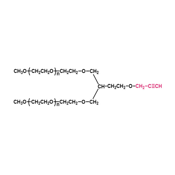 两臂聚乙二醇炔(PT02),[2-arm PEG-Alkyne(PT02)] 2-arm Methoxypoly(ethylene glycol) alkyne(PT02)