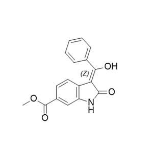 尼达尼布杂质06,methyl(Z)-3-(hydroxy(phenyl)methylene)-2-oxoindoline-6-carboxylate