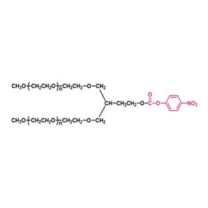 两臂聚乙二醇硝基苯碳酸酯(PT02),[2-arm PEG-NPC(PT02)] 2-arm Methoxypoly(ethylene glycol) nitrophenyl carbonate(PT02)