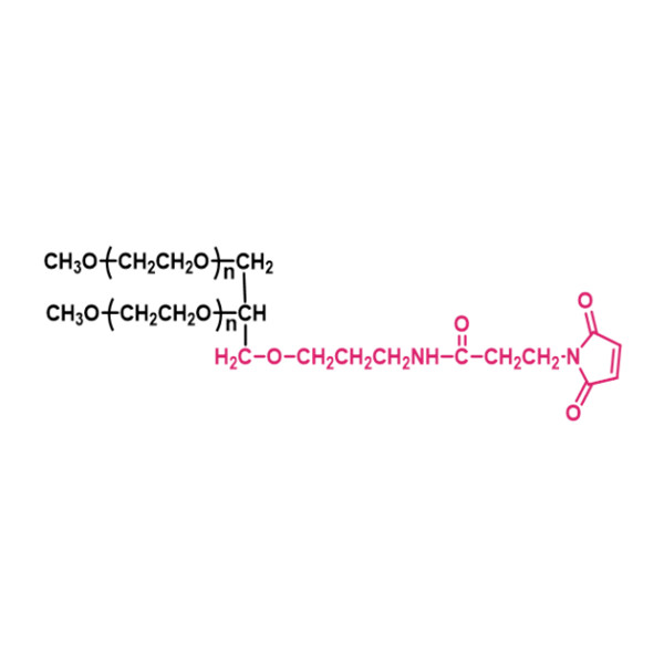 兩臂聚乙二醇馬來酰亞胺（丙酰胺）（GL02）,2-arm PEG-MAL(propionamide)(GL02)