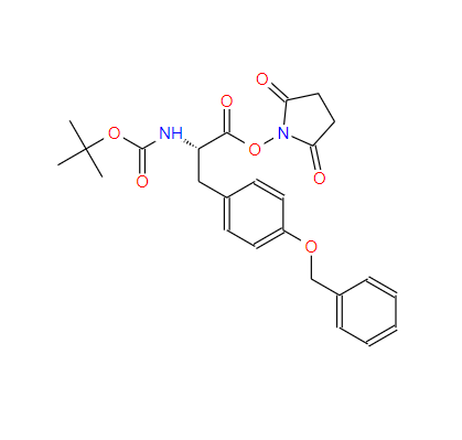 N-[叔丁氧羰基]-O-(苄基)-L-酪氨酸琥珀酰亚胺基酯,tert-butyl (S)-[2-[(2,5-dioxo-1-pyrrolidinyl)oxy]-2-oxo-1-[[4-(benzyloxy)phenyl]methyl]ethyl]carbamate