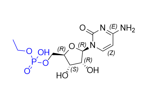 胞磷胆碱钠杂质01,((2R,3S,4R,5R)-5-(4-amino-2-oxopyrimidin-1(2H)-yl)-3,4-dihydroxytetrahydrofuran-2-yl)methyl ethyl hydrogen phosphate