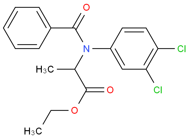 N-苯甲酰-N-(3,4-二氯苯基)-DL-丙氨酸乙酯,Ethyl 2-[benzoyl-(3,4-dichlorophenyl)amino]propanoate