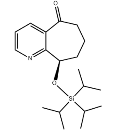 (R)-9-((三异丙基硅基)氧基-6,7,8,9-四氢-5H-环庚[B]吡啶-5-盐酸盐,(R)-9-((triisopropylsilyl)oxy)-6,7,8,9-tetrahydro-5H-cyclohepta[b]pyridin-5-onehydrochloride