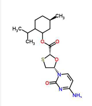 5-(4-氨基-2-氧代-2H-嘧啶-1-基)-[1,3]1,3-氧硫杂环戊-2-甲酸孟酯,(1R,2S,5R)-Menthyl-(2R,5S)-5-(4-amino-2-oxo-2H-pyrimidin-1-yl)-[1,3]oxathiolane-2-carboxylic acid