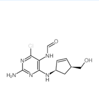 阿巴卡韦中间体A4,N-[2-Amino-4-chloro-6-[[(1R,4S)-4-(hydroxymethyl)-2-cyclopenten-1-yl]amino]-5-pyrimidinyl]formamide