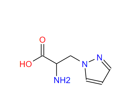 2-氨基-3-(1-吡唑基)丙酸,(±)-alpha-amino-1H-pyrazole-1-propionic acid