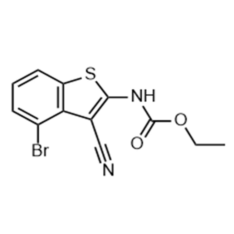 (4-溴-3-氰基苯并[b]噻吩-2-基)氨基甲酸乙酯,Ethyl (4-bromo-3-cyanobenzo[b]thiophen-2-yl)carbamate