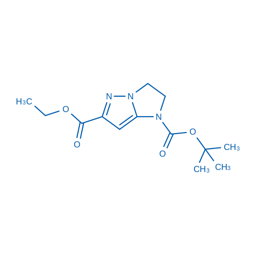 1-叔丁基6-乙基2,3-二氢-1H-咪唑并[1,2-b]吡唑-1,6-二羧酸酯,1-tert-Butyl6-ethyl2,3-dihydro-1H-imidazo[1,2-b]pyrazole-1,6-dicarboxylate