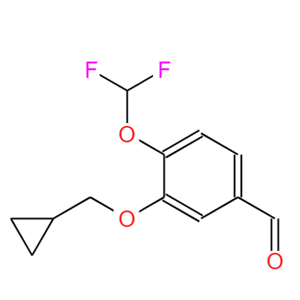 4-(二氟甲氧基)-3-(环丙基甲氧基)苯甲醛,4-(DIFLUOROMETHOXY)-3-(CYCLOPROPYLMETHOXY)-BENZALDEHYDE
