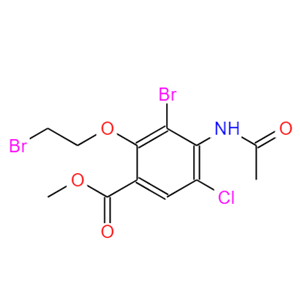 4-(乙酰氨基)-3-溴-2-(2-溴乙氧基)-5-氯苯甲酸甲酯,Methyl 4-(acetylaMino)-3-broMo-2-(2-broMoethoxy)-5-chlorobenzoate