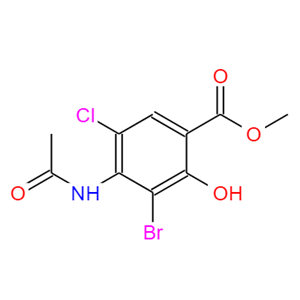 4-甲基-乙酰氨基-3-溴-5-氯-2-羟基-苯甲酸酯