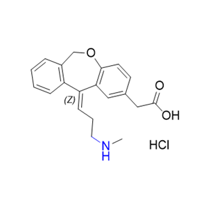 奥洛他定杂质03,(Z)-2-(11-(3-(methylamino)propylidene)-6,11-dihydrodibenzo[b,e] oxepin-2-yl)acetic acid hydrochloride