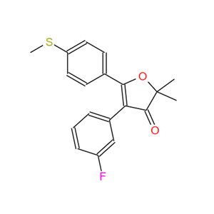 4-(3-氟苯基)-2,2-二甲基-5-(4-(甲硫基)苯基)呋喃-3(2H)-酮