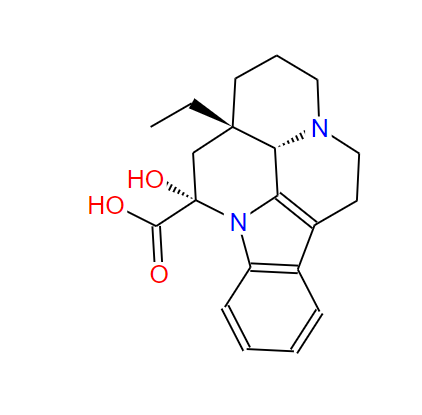 长春酸胺,(3alpha,14beta,16alpha)-14,15-dihydro-14-hydroxyeburnamenine-14-carboxylic acid