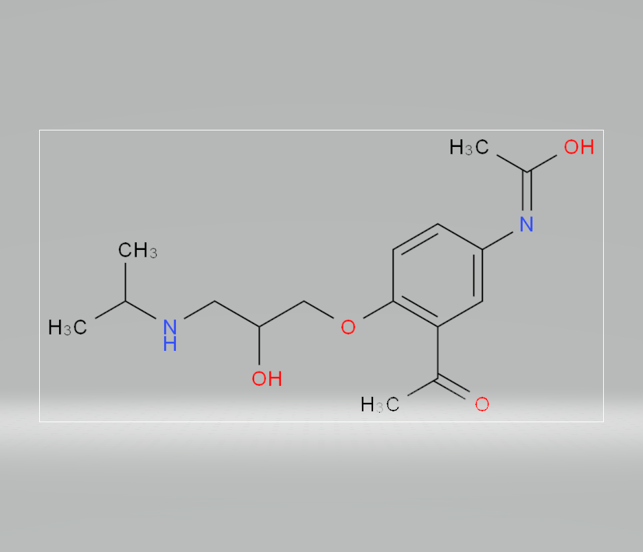 醋丁洛尔杂质B,(±)-N-[3-acetyl-4-[2-hydroxy-3-[(1-methylethyl)amino]propoxy]phenyl]acetamide