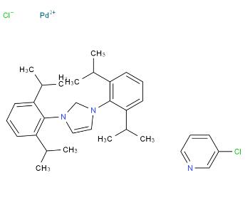 (1,3-双(2,6-二异丙基苯基)咪唑亚基)(3-氯吡啶基)二氯化钯(II),(1,3-Bis(2,6-diisopropylphenyl)imidazolidene)(3-chloropyridyl)palladium(II) dichloride