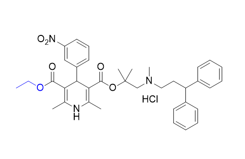 乐卡地平杂质01,3-(1-((3,3-diphenylpropyl)(methyl)amino)-2-methylpropan-2-yl) 5-ethyl 2,6-dimethyl-4-(3-nitrophenyl)-1,4-dihydropyridine-3,5-dicarboxylate