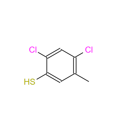 2,4-二氯-5-甲基-苯硫酚,2,4-dichloro-5-methylthiophenol