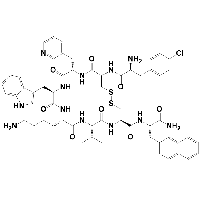 拮抗剂多肽,H-p-Chloro-Phe-D-Cys-(3-pyridyl)-Ala-D-Trp-Lys-tBu-Gly-Cys-2-Nal-NH2