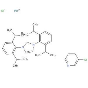 (1,3-双(2,6-二异丙基苯基)咪唑亚基)(3-氯吡啶基)二氯化钯(II),(1,3-Bis(2,6-diisopropylphenyl)imidazolidene)(3-chloropyridyl)palladium(II) dichloride