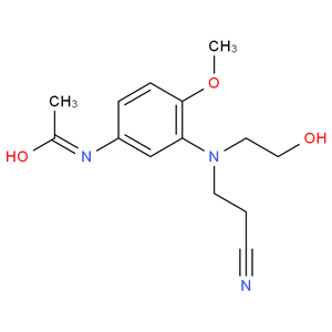 3-(N-氰乙基-N-羟乙基)氨基-4-甲氧基乙酰苯胺
