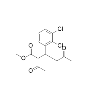 丁酸氯维地平杂质14,methyl 2-acetyl-3-(2,3-dichlorophenyl)-5-oxohexanoate
