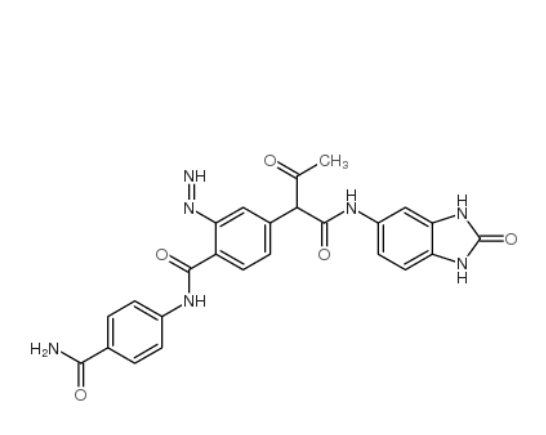 颜料黄 181,N-[4-(aminocarbonyl)phenyl]-4-[[1-[[(2,3-dihydro-2-oxo-1H-benzimidazol-5-yl)amino]carbonyl]-2-oxopropyl]azo]benzamide