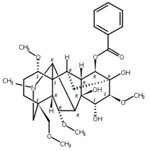 苯甲酰次烏頭原堿,Benzoylhypacoitine