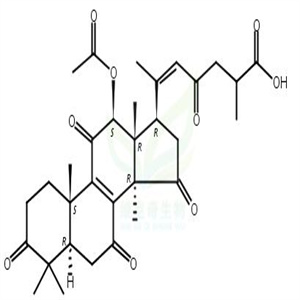 12beta-Acetoxy-3,7,11,15,23-pentaoxo-lanost-8,20-dien-26-oic acid
