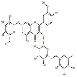 异鼠李素-3-O-芸香苷-7-O-葡萄糖苷,Isorhamnetin-3-O-rutinoside-7-O-glucoside
