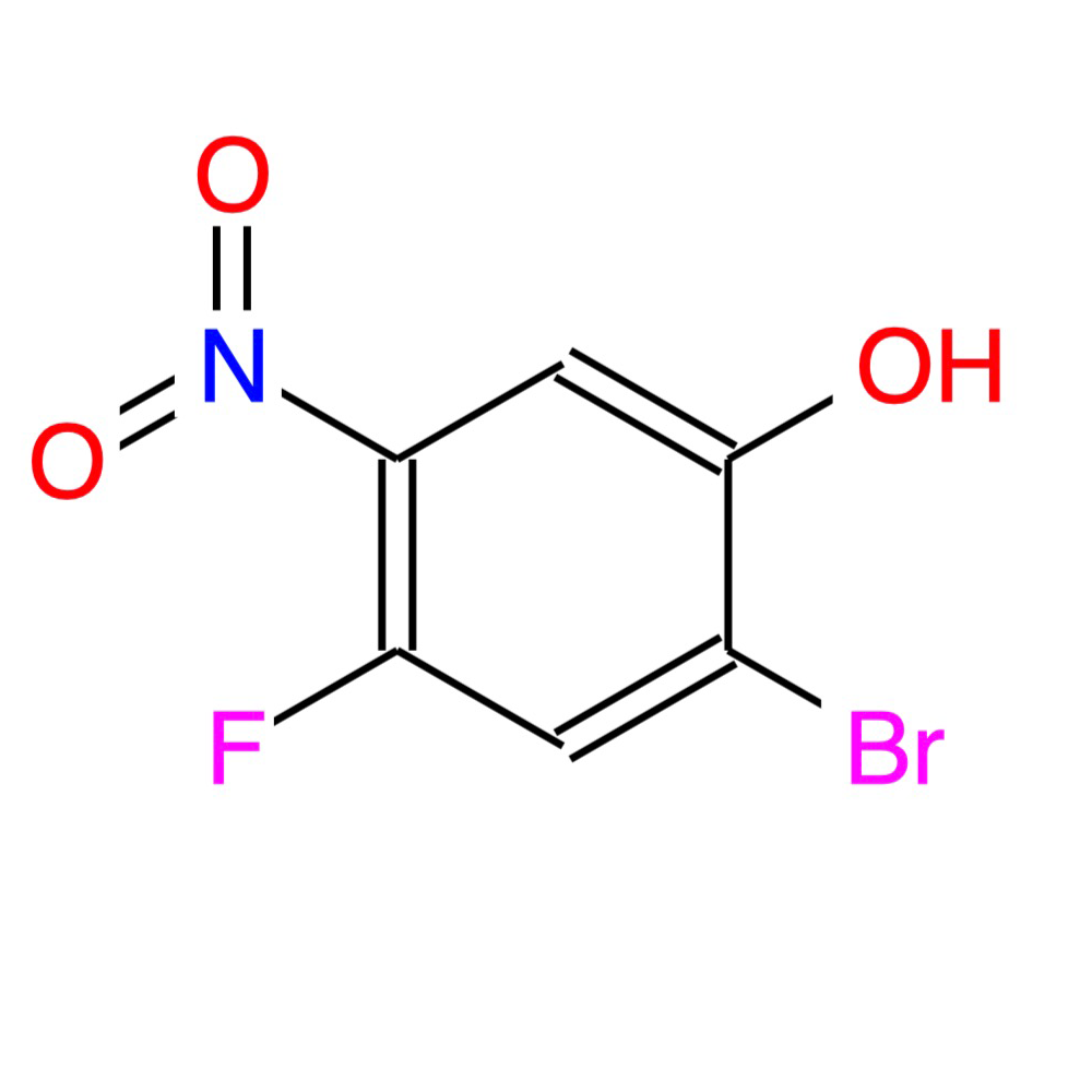 2-溴-4-氟-5-硝基苯酚,2-Bromo-4-fluoro-5-nitrophenol