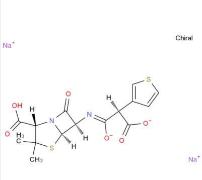 替卡西林钠克拉维酸钾,Ticarcillin Disodium and Clavulanate  Potassium