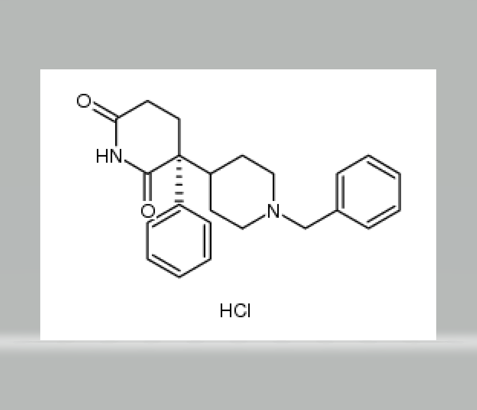 (S)-3-phenyl-1'-(phenylmethyl)[3,4'-bipiperidine]-2,6-dione monohydrochloride,(S)-3-phenyl-1'-(phenylmethyl)[3,4'-bipiperidine]-2,6-dione monohydrochloride