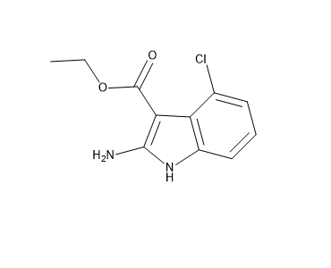 ETHYL 2-AMINO-4-CHLORO-1H-INDOLE-3-CARBOXYLATE,ETHYL 2-AMINO-4-CHLORO-1H-INDOLE-3-CARBOXYLATE