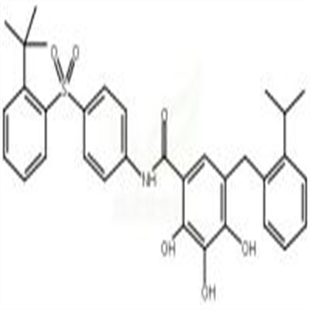 N-[4-(2-叔丁基苯磺酰基)苯基]-2,3,4-三羟基-5-(2-异丙基苯基甲基)苯甲酰胺,TW-37