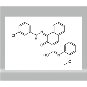4-[(3-chlorophenyl)azo]-3-hydroxy-N-(2-methoxyphenyl)naphthalene-2-carboxamide,4-[(3-chlorophenyl)azo]-3-hydroxy-N-(2-methoxyphenyl)naphthalene-2-carboxamide