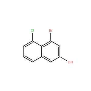 4-溴-5-氯-2-萘酚,2-Naphthalenol, 4-bromo-5-chloro-