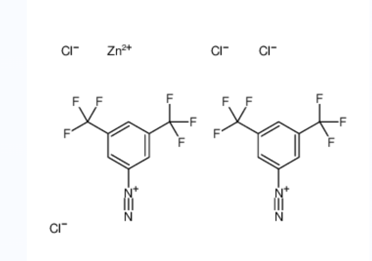 zinc,3,5-bis(trifluoromethyl)benzenediazonium,tetrachloride,zinc,3,5-bis(trifluoromethyl)benzenediazonium,tetrachloride