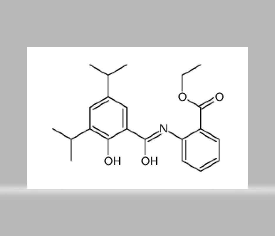 ethyl 2-[[2-hydroxy-3,5-bis(1-methylethyl)benzoyl]amino]benzoate,ethyl 2-[[2-hydroxy-3,5-bis(1-methylethyl)benzoyl]amino]benzoate